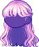 Long Streaked Locks, purple