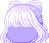 Hair Bow Half-Updo, purple