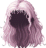 Loose-Bang Retro Hair, purple
