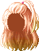 Half-Pony Punk Pouf, orange