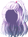 Half-Pony Punk Pouf, purple