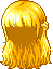 Long Hair with Cropped Bangs, blonde