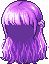 Long Hair with Cropped Bangs, purple