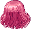 Poofy Locks with Cropped Bangs, red