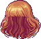 Poofy Locks with Cropped Bangs, orange