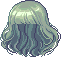 Poofy Locks with Cropped Bangs, green