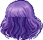 Poofy Locks with Cropped Bangs, purple