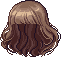 Poofy Locks with Cropped Bangs, brown