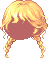 Messy Braided Pigtails, blonde