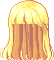 Long Hair with Parted Bangs, blonde