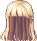 Long Hair with Parted Bangs, brown