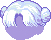 Short Parts with Buns, blue