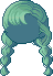 Cadena Bangs, green