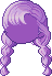Cadena Bangs, purple
