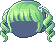 Curly Princess Hair, green