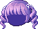 Curly Princess Hair, purple