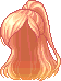 Canted Pixie Cut, orange