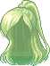 Canted Pixie Cut, green