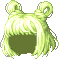 Messy Bob Hair, green