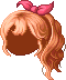 Curlicue Fringe Bob, orange