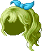 Curlicue Fringe Bob, green