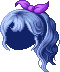 Curlicue Fringe Bob, blue
