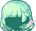 Fluffy Bobbed Hair, green