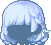 Fluffy Bobbed Hair, blue