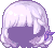 Fluffy Bobbed Hair, purple