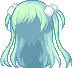 Double Ponytail Hair, green