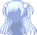 Double Ponytail Hair, blue
