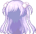 Double Ponytail Hair, purple