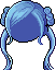 Twirly Pigtails, blue