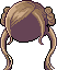 Twirly Pigtails, brown