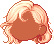 Voluminous Short Crescent Hair, orange