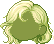 Voluminous Short Crescent Hair, green