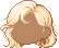 Voluminous Short Crescent Hair, brown