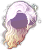Glimmering Ripple Hair, blonde