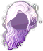 Glimmering Ripple Hair, purple