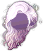 Glimmering Ripple Hair, brown