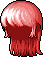 White Lilin Hair, red
