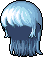 White Lilin Hair, blue