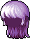 White Lilin Hair, purple