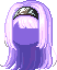 Casual Bandana Hair, purple