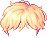 Feathered Bed Head, orange
