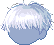 Fuzzy Fried Hair, blue