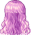 Choppy Bangs Long Hair, purple