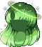 Galaxy Girl Hair, green