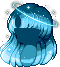 Galaxy Girl Hair, blue