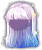 Silky Clue Queen Hair, blue